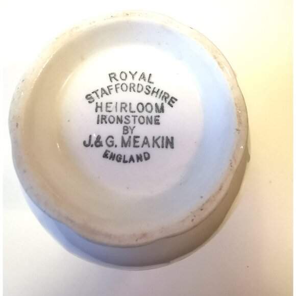 Vintage Royal Staffordshire Heirloom Ironstone Lidded Sugar Bowl and Creamer - Picture 15 of 16